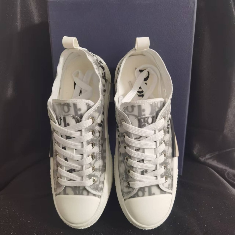 Dior White and Gray Women's Sneakers - Picture 4 of 4